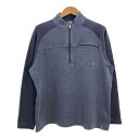Columbia コロンビア VERTEX ハーフジップ スウェット アウトドア ネイビー (メンズ L) 中古 古着 R2517(4)