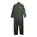 90年代 米軍実物 U.S.AIRFORCE CWU-27/P フライトスーツ オールインワン ミリタリー グリーン (メンズ 42 L) 中古 古着 R270...