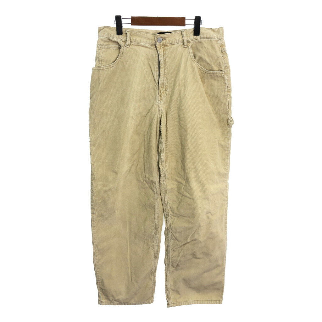 OXFORD & FULHAM コーデュロイ ペインターパンツ ベージュ (メンズ W34) 中古 古着 R2889