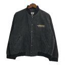 USA製 EXCALIBUR ORIGINALS エクスカリバーホテル ラスベガス コットンジャケット 企業ロゴ ブラック (メンズ LARGE) 中古 古着 R2959(4)