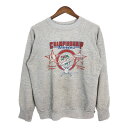 80年代 LOGO7 ロゴセブン MLB 1987 ワールドシリーズ スウェット グレー (メンズ L) 中古 古着 R3134