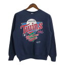 80年代 USA製 FRUIT OF THE LOOM MLB ミネソタ・ツインズ ワールドシリーズ 1987 スウェット プロチーム (メンズ L) 中古 古...