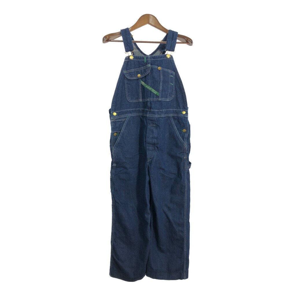 KEY キー デニム オーバーオール ブルー (メンズ W36 L29) 中古 古着 R3507