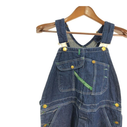 KEY キー デニム オーバーオール ブルー (メンズ W36 L29) 中古 古着 R3507