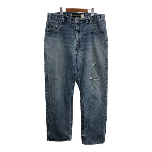 00年代 Levi's リーバイス SilverTab シルバータブ デニムパンツ ダメージ 大きいサイズ ブルー (メンズ W38 L34) 中古 古着 R3524 00年代 Levi's リーバイス SilverTab シルバータブ デニムパンツ ダメージ 大きいサイズ ブルー (メンズ W38 L34) 中古 古着 R3524