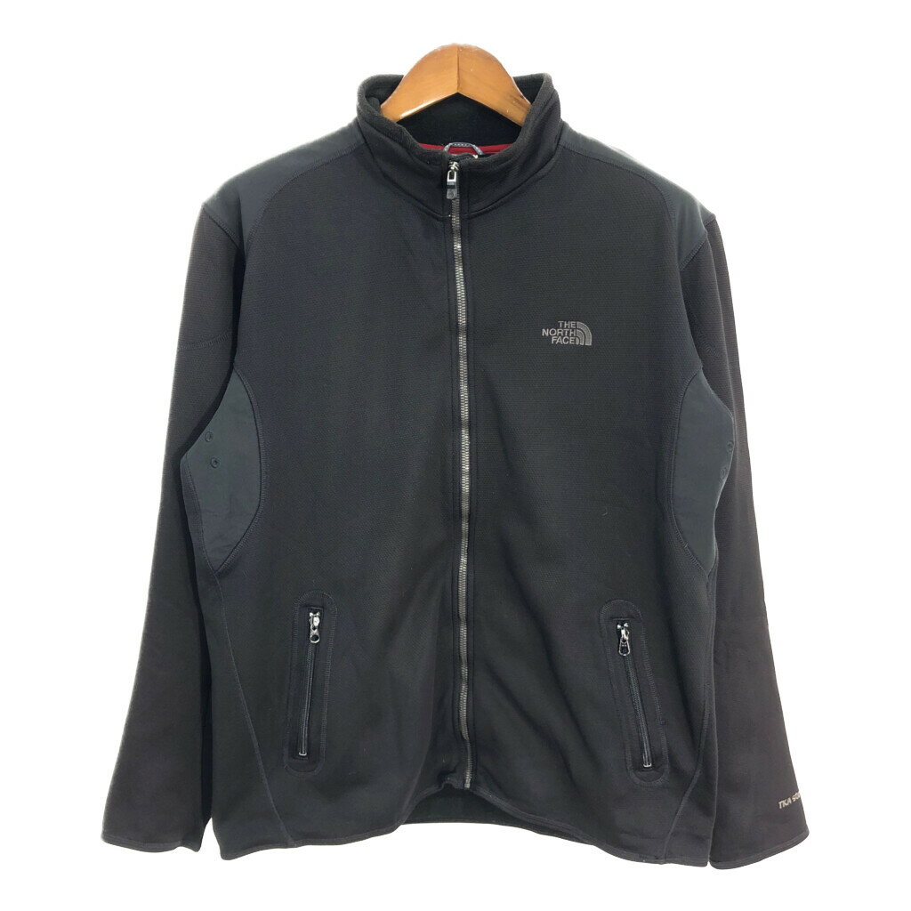 THE NORTH FACE ノースフェイス ソフトシェルジャケット アウトドア ブラック (メンズ L) 中古 古着 R3804