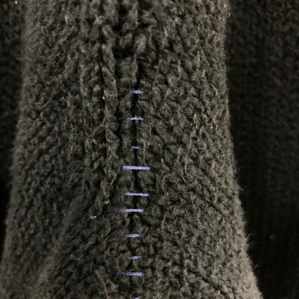 Polo by Ralph Lauren ポロ ラルフローレン ハーフジップ セーター ワンポイントロゴ ブラック (メンズ L) 中古 古着 R4109