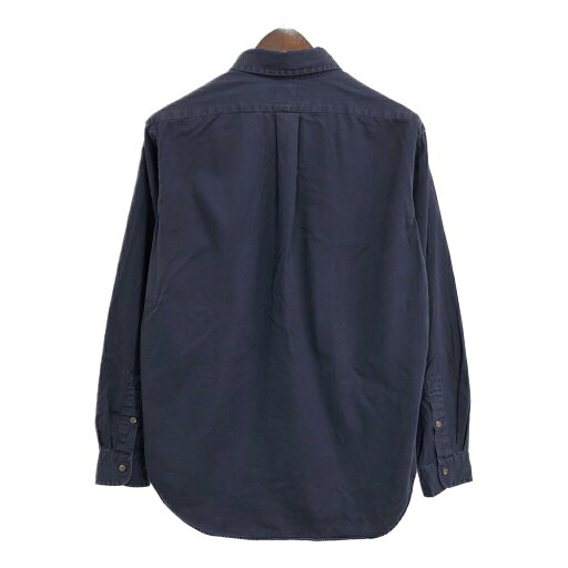 RALPH LAUREN ラルフローレン ボタンダウン 長袖シャツ ワンポイントロゴ ネイビー (メンズ L) 中古 古着 R4170