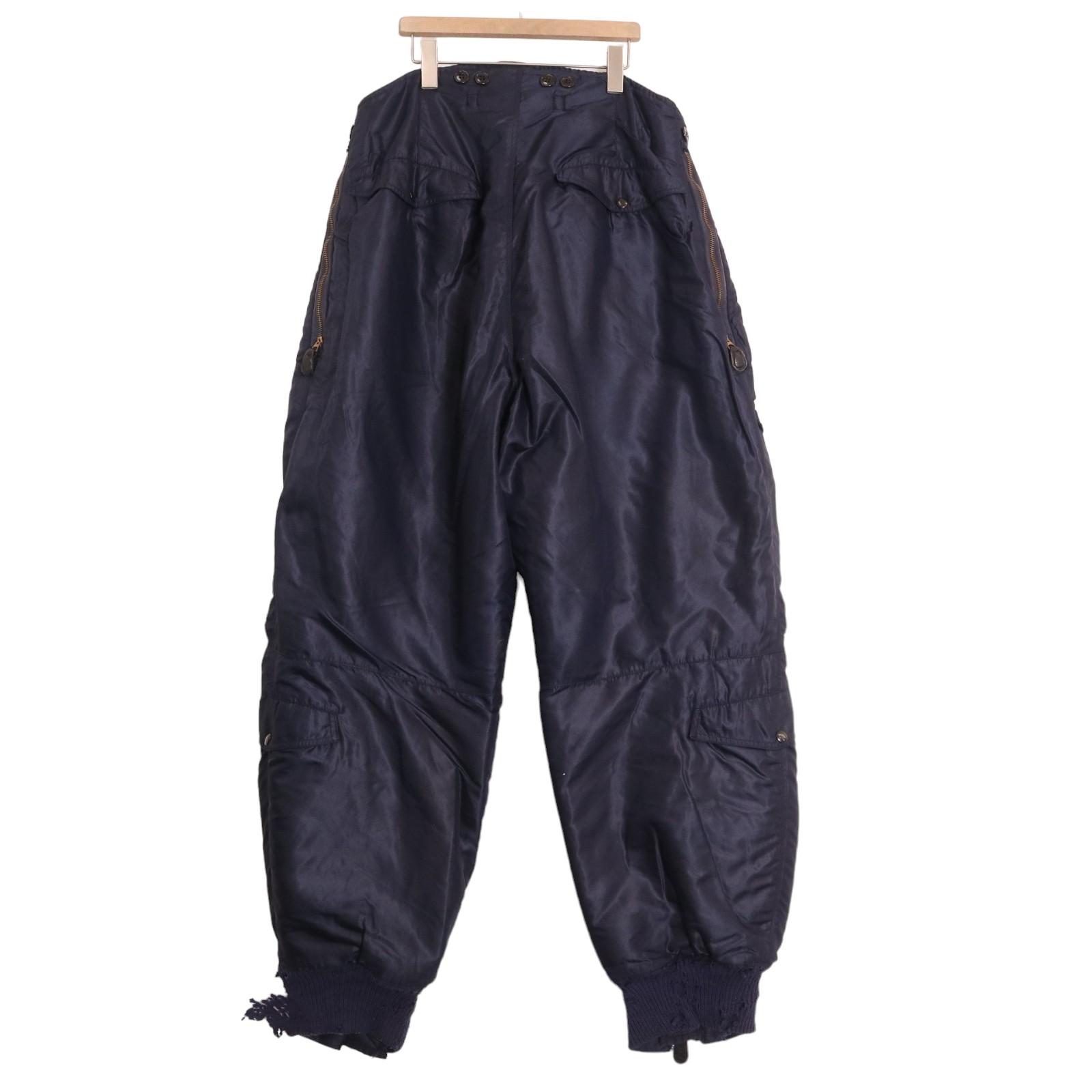 50年代 米軍実物 U.S.AIRFORCE D-1A パンツ ヴィンテージ ミリタリー ネイビー (メンズ 34) 中古 古着 A0662