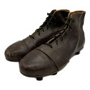 1920~40年代相当 アンティーク フットボールシューズ レザーシューズ ダークブラウン (メンズ 10) 中古 古着 KA1347