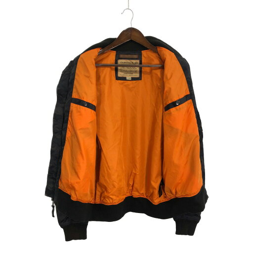 ALPHA INDUSTRIES アルファ インダストリーズ フライト ジャケット 迷彩 ブラック (メンズ 2XL) 中古 古着 R4357