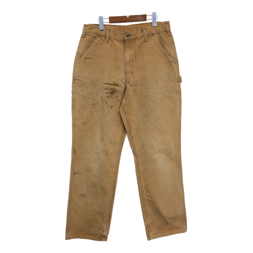 00年代 Carhartt カーハート ペインター パンツ ブラウン (メンズ W34 L34) 中古 古着 R4453(4)