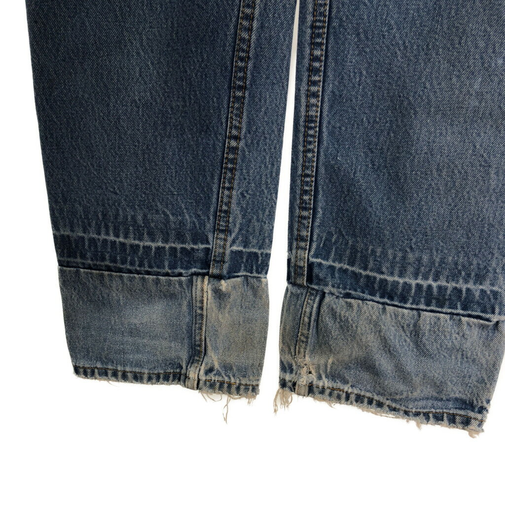 デニムパンツ メンズ アメリカンレトロ ヴィンテージ風 グラフィティ ペイント 手描き 汚し加工 ウォッシュ加工 ゆったり ストレート ワイドパンツ 股上普通 綿 ポリエステル 再生繊維 春夏