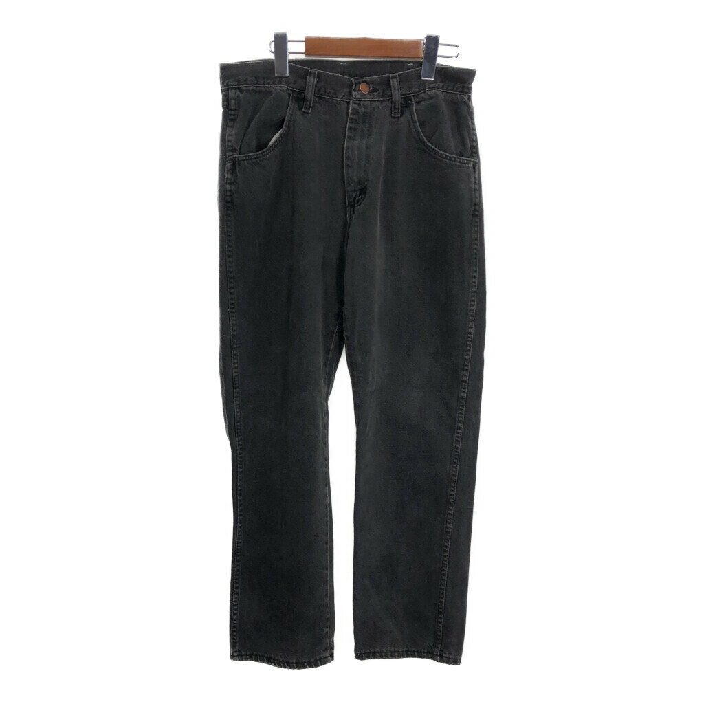 RUSTLER ラスラー デニムパンツ ブラック (メンズ W32 L30) 中古 古着 R4559