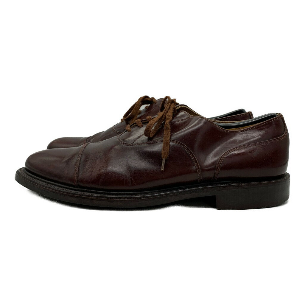 Loake ローク ストレートチップ 内羽根式 レザーシューズ ダークレッド (メンズ 10) 中古 古着 KA1408