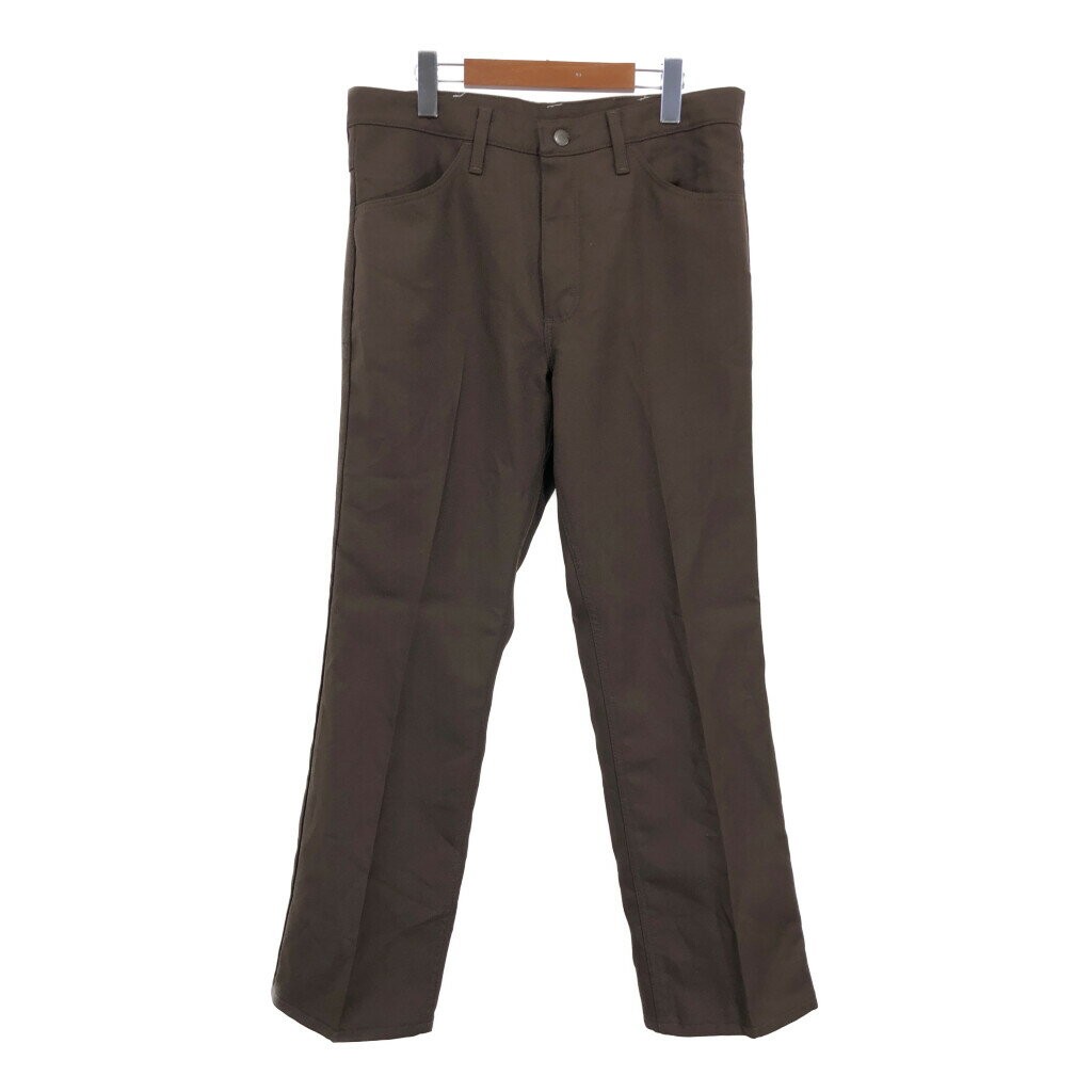 Wrangler ラングラー ランチャードレスジーンズ ブラウン (メンズ W34 L30) 中古 古着 R4713