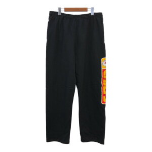 NFL カンザスシティ・チーフス スウェット パンツ ロゴ ブラック (メンズ L) 中古 古着 R4852