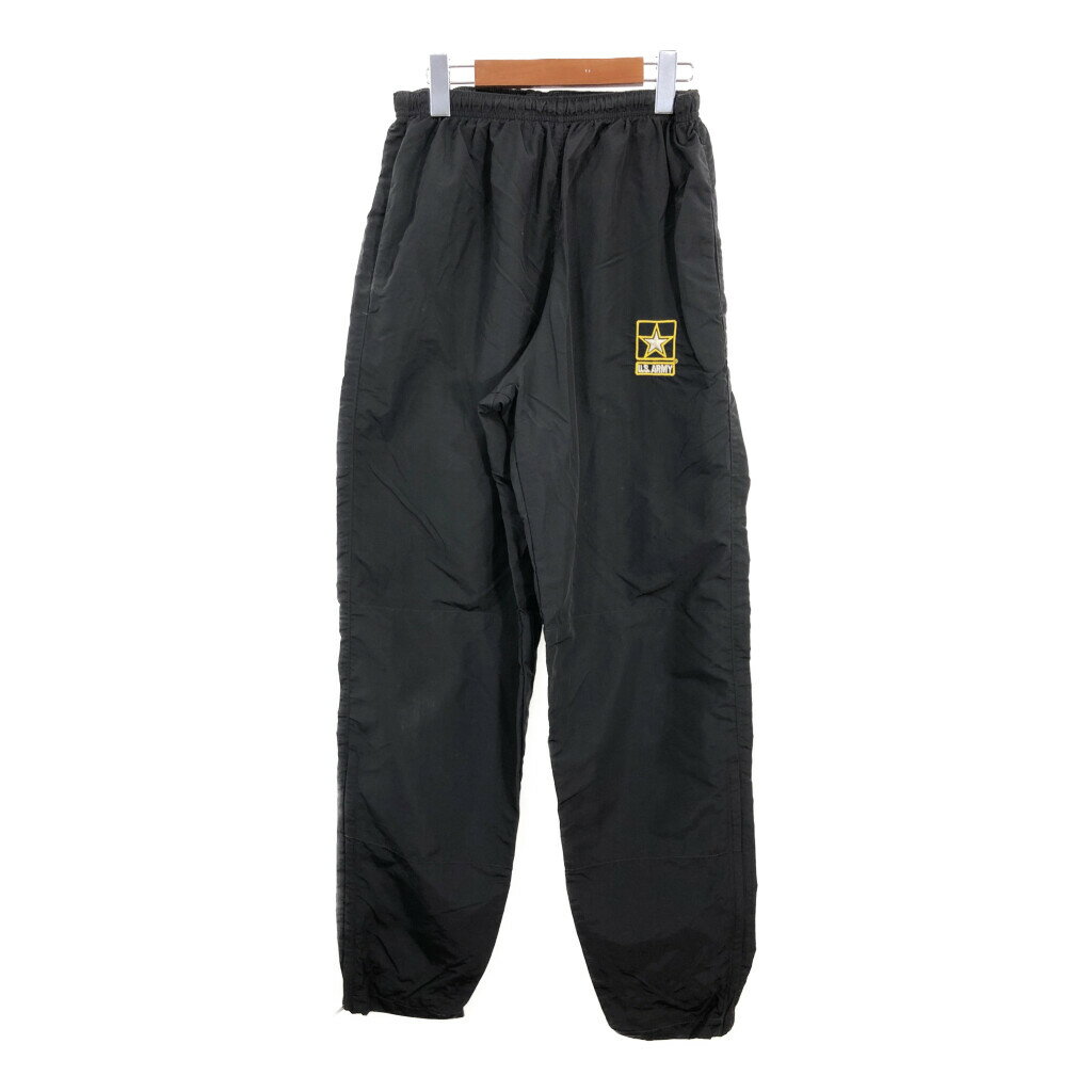 米軍実物 U.S.ARMY APFU トレーニングパンツ ミリタリー ブラック (ユニセックス MEDIUM LONG) 中古 古着 R4916