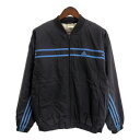 00年代 adidas アディダス ナイロンジャケット スポーツ ブラック (メンズ M) 中古 古着 R4939