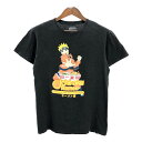 NARUTO Shippuden ナルト疾風伝 うずまきナルト 半袖Tシャツ アニメT キャラクター ブラック (メンズ MEDIUM) 中古 古着 R5565