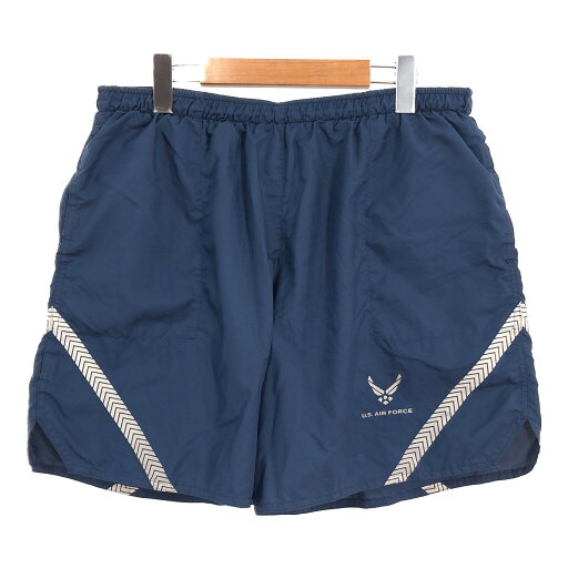 SALE///// U.S.AIRFORCE PTU トレーニング ショートパンツ ミリタリー ネイビー (メンズ L) 中古 古着 R5595 SALE///// U.S.AIRFORCE PTU トレーニング ショートパンツ ミリタリー ネイビー (メンズ L) 中古 古着 R5595