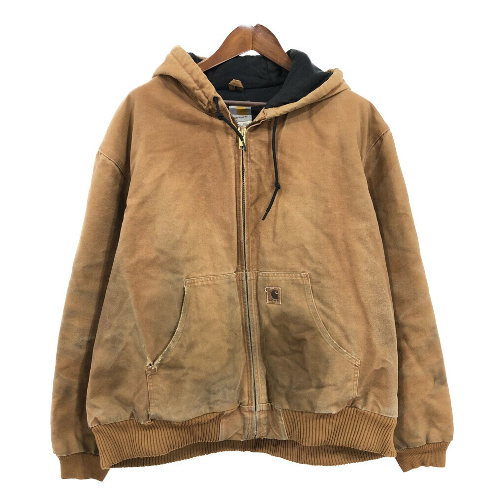 Carhartt カーハート アクティブパーカージャケット ブラウン (メンズ 2XL Regular) 中古 古着 R5967