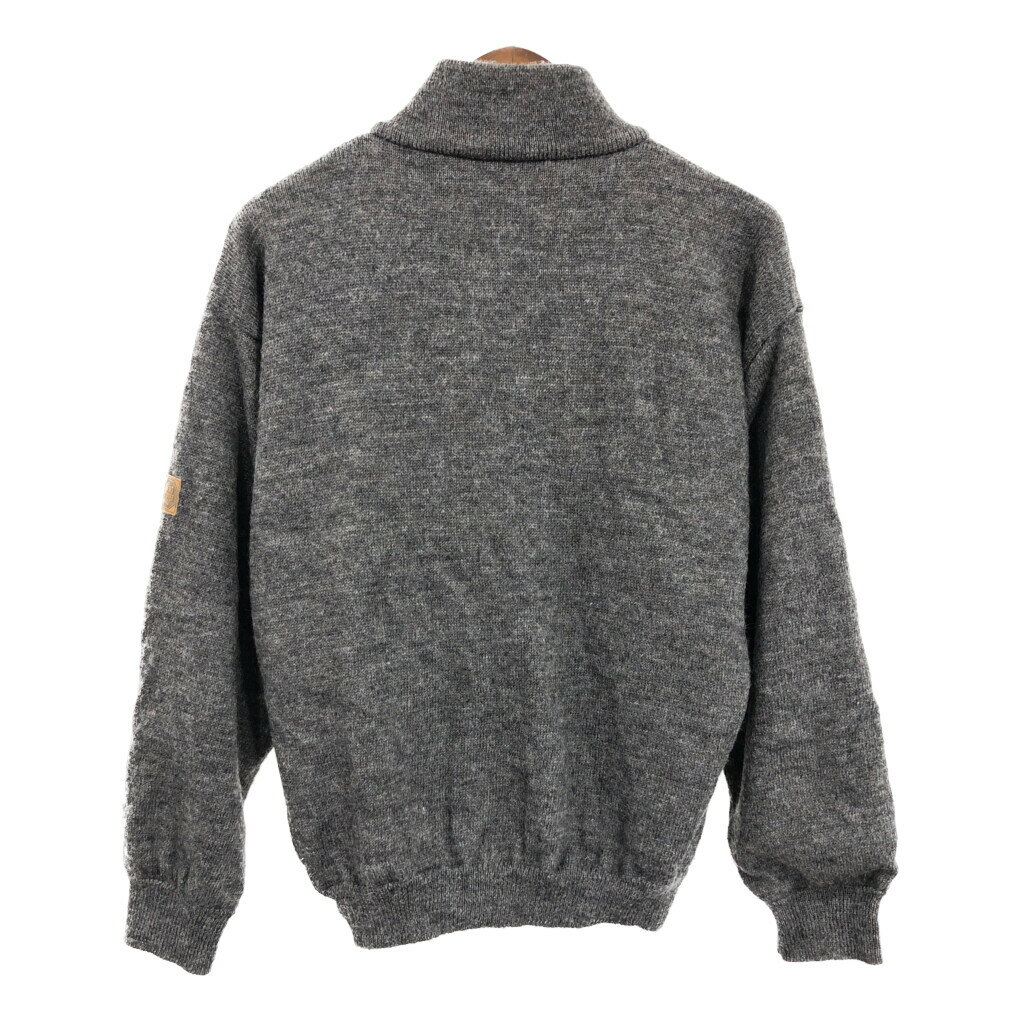 Cabela's カベラス ハーフジップ ウールセーター アウトドア グレー (メンズ M) 中古 古着 R5978