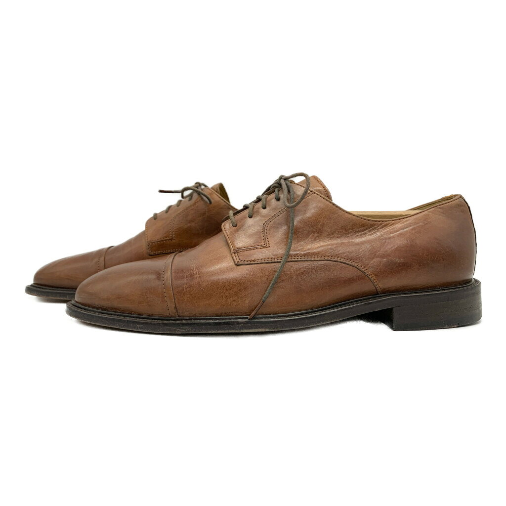 Johnston&Murphy ジョンストンアンドマーフィー ストレートチップ 外羽根式 レザーシューズ ブラウン (メンズ 9 1/2 M) 中古 古着 KA1493