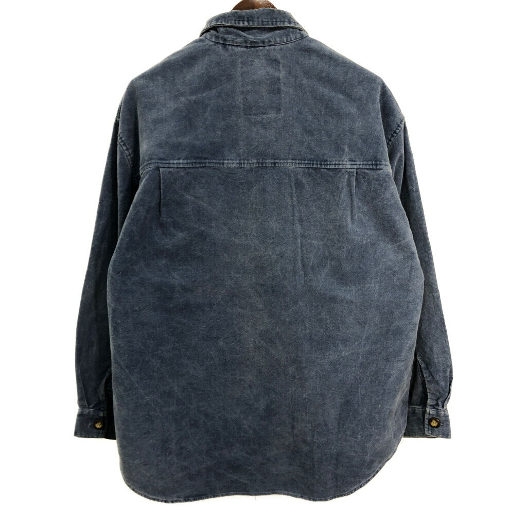 90年代 USA製 LASSEN ラッセン コーデュロイジャケット ブルー (メンズ L) 中古 古着 R6178