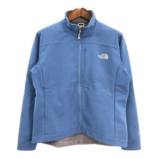 THE NORTH FACE ノースフェイス ソフトシェルジャケット ブルー (レディース XL) 中古 古着 R6206 THE NORTH FACE ノースフェイス ソフトシェルジャケット ブルー (レディース XL) 中古 古着 R6206