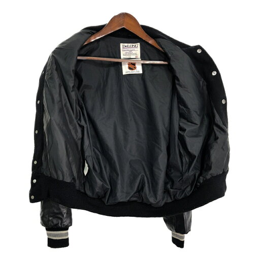 90年代 USA製 DeLONG デロング NHL ロサンゼルス・キングス ウール スタジアムジャケット プロチーム (メンズ 40) 中古 古着 R6228