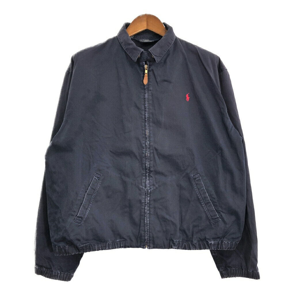 Polo by Ralph Lauren ポロ ラルフローレン コットン スイングトップ ワンポイントロゴ ネイビー (メンズ L) 中古 古着 R6352