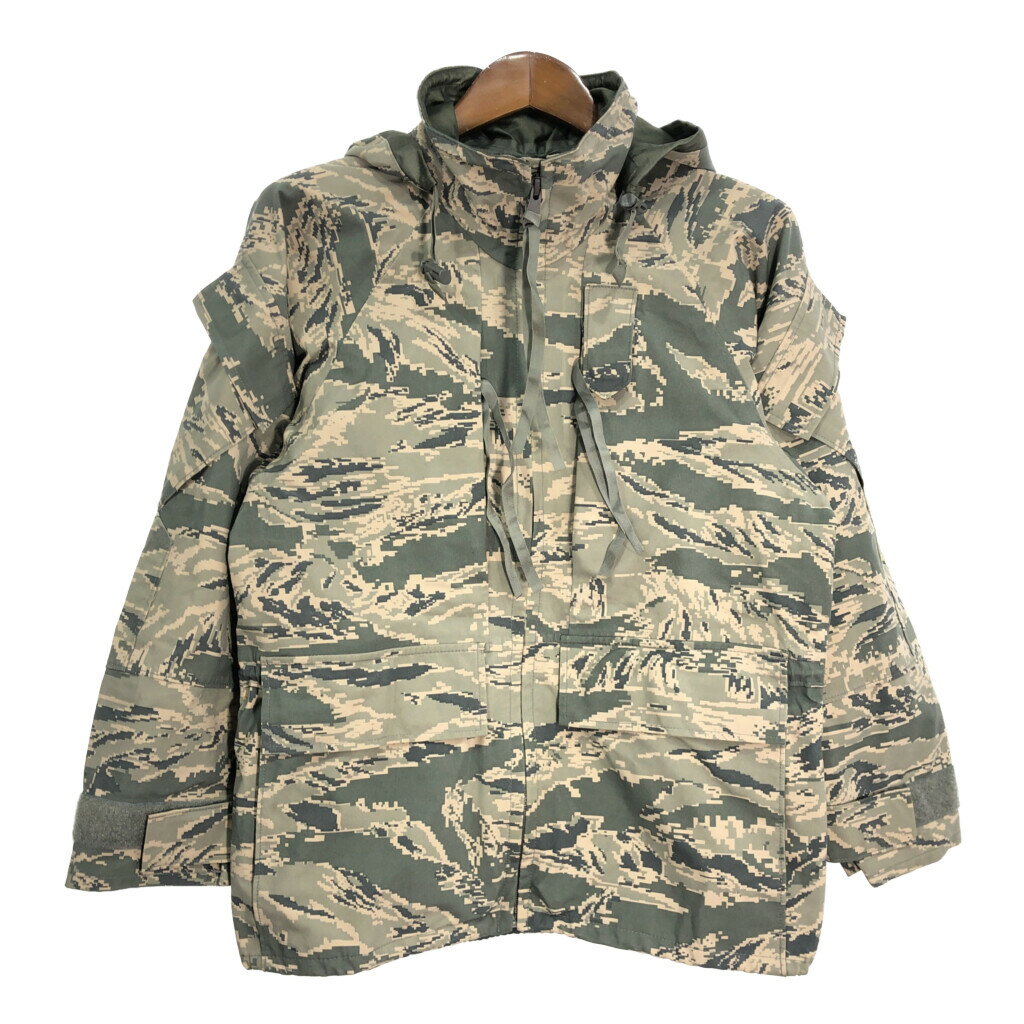 米軍実物 U.S.AIRFORCE APECS GORETEX パーカージャケット ミリタリー ABUカモ (メンズ X-SMALL X-SHORT) 中古 古着 R6357