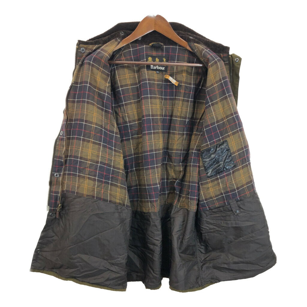 Barbour バブアー BEAUFORT ビューフォート オイルドジャケット 大きいサイズ グリーン (メンズ XXL) 中古 古着 R6402