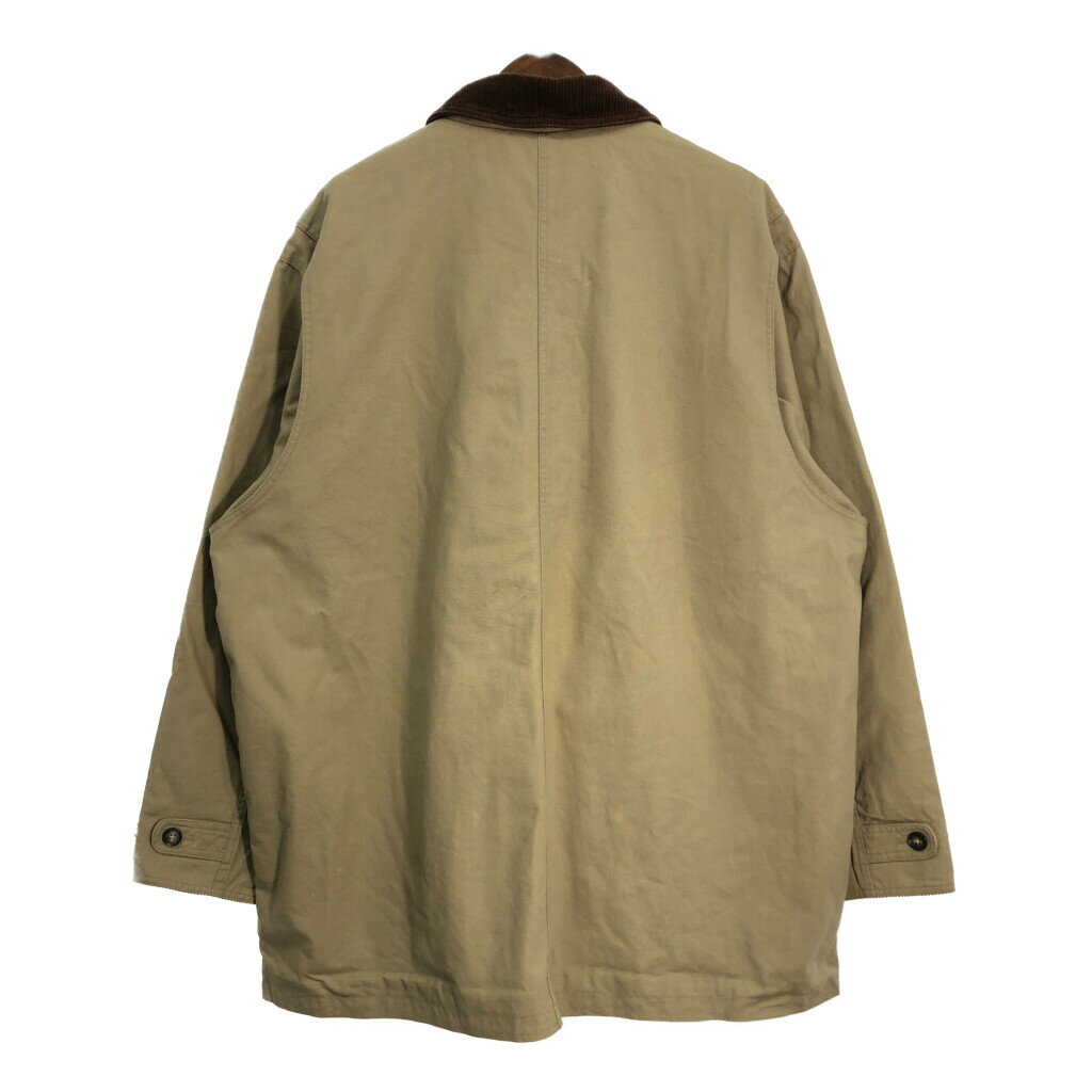 00年代 LANDS' END ランズエンド ハンティングジャケット 大きいサイズ ベージュ (メンズ 2XL) 中古 古着 R6448