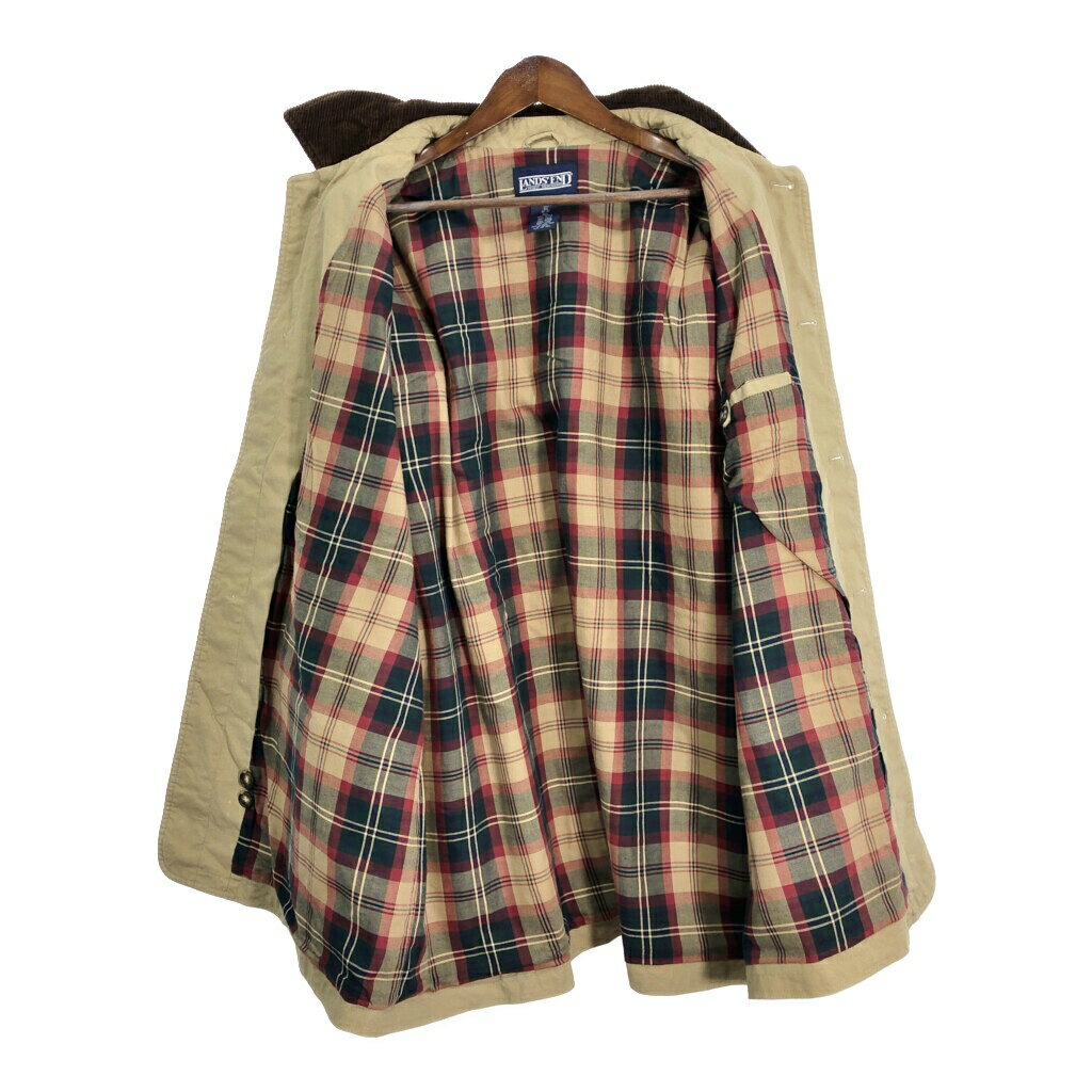 00年代 LANDS' END ランズエンド ハンティングジャケット 大きいサイズ ベージュ (メンズ 2XL) 中古 古着 R6448