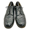 60年代 Johnston&Murphy ARISTOCRAFT プレーントゥ 外羽根式 レザーシューズ ダークブラウン (メンズ) 中古 古着 KA1527(4)