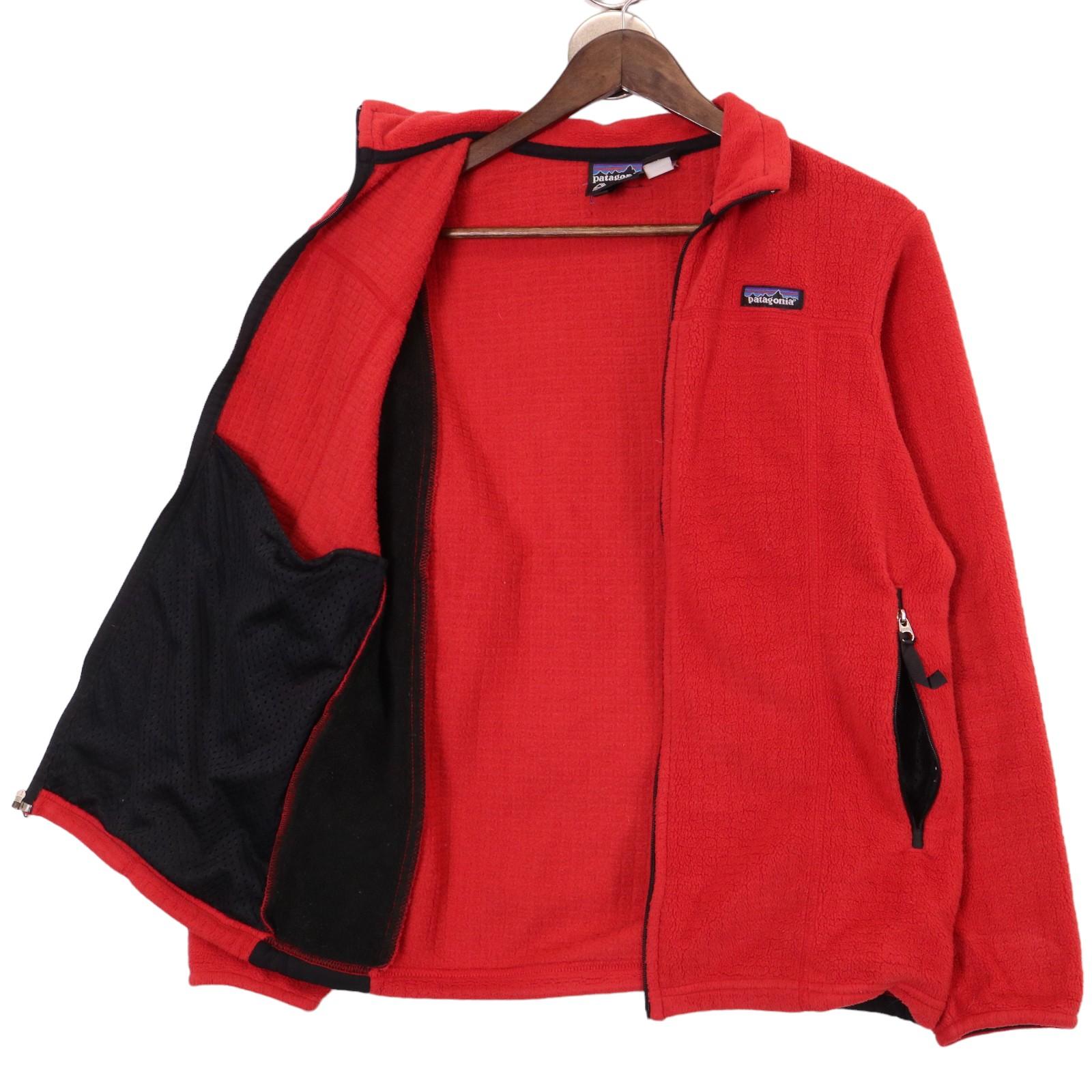 00年代 USA製 patagonia パタゴニア レギュレーター R3 フリースジャケット アウトドア レッド (レディース M) 中古 古着 A1014