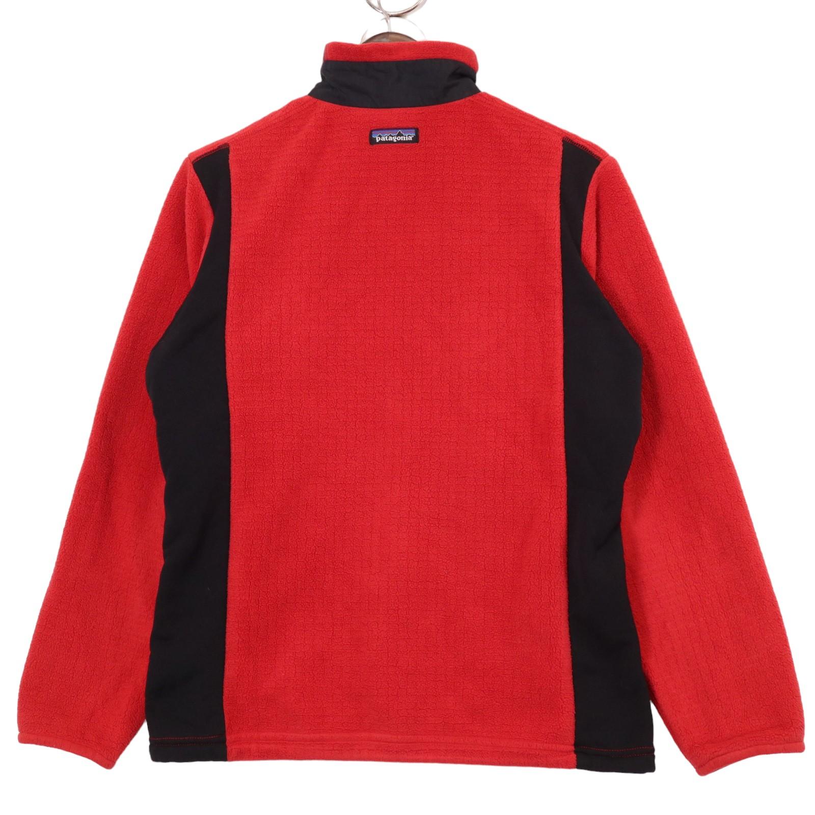 00年代 USA製 patagonia パタゴニア レギュレーター R3 フリースジャケット アウトドア レッド (レディース M) 中古 古着 A1014