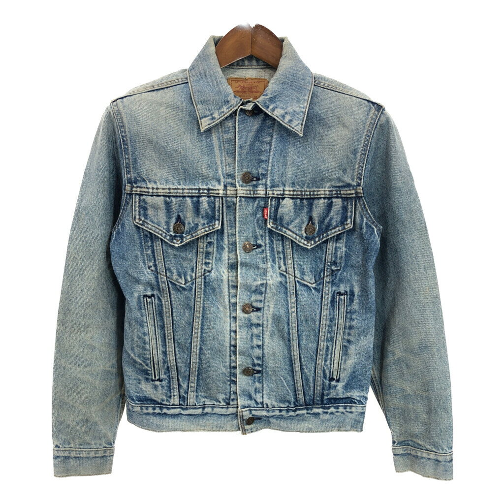 80年代 USA製 Levi's リーバイス 70506-0216 デニムトラッカージャケット ライトブルー (メンズ 36) 中古 古着 R7082