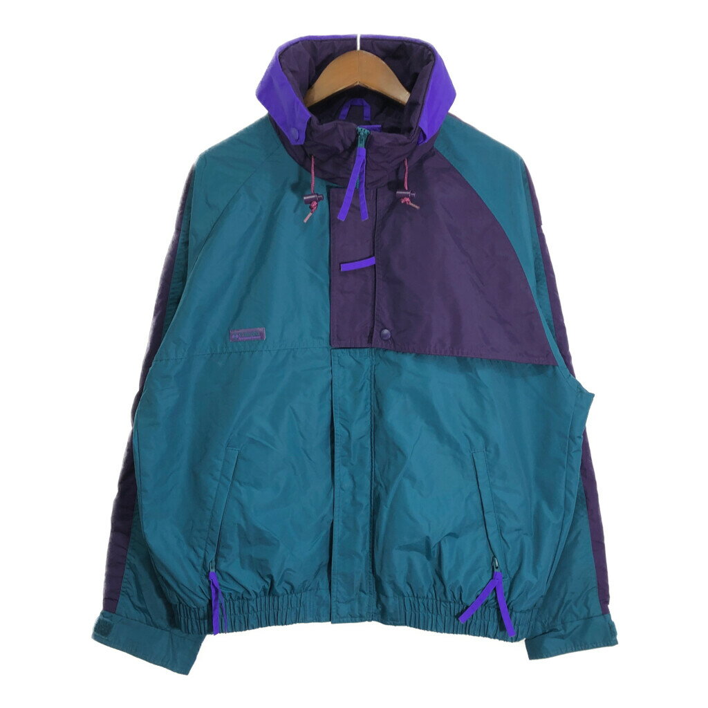 90年代 Columbia コロンビア Criterion ナイロン ジャケット アウトドア グレー (メンズ XL) 中古 古着 R7260
