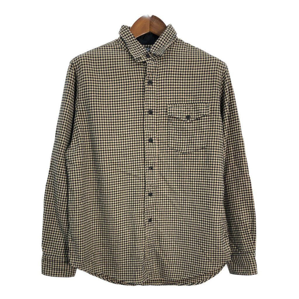 RALPH LAUREN ラルフローレン 長袖シャツ チェック ブラウン (メンズ L) 中古 古着 R7308