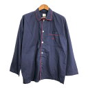 Polo by Ralph Lauren ポロ ラルフローレン UNDERWEAR パジャマシャツ ワンポイントロゴ ネイビー (メンズ S) 中古 古着 R7415(4)