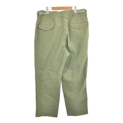 50年代 米軍実物 U.S.ARMY M-51 ウール フィールドパンツ ミリタリー ヴィンテージ オリーブ (メンズ MEDIUM REGULAR) 中古 古着 R7708