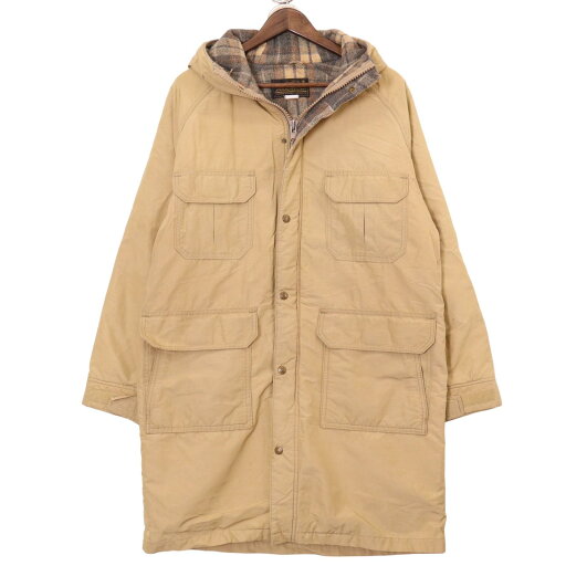 80年代 Eddie Bauer エディーバウアー ナイロンパーカージャケット ベージュ (メンズ M相当) 中古 古着 A1141 80年代 Eddie Bauer エディーバウアー ナイロンパーカージャケット ベージュ (メンズ M相当) 中古 古着 A1141