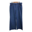 70年代 デニムパンツ ブルー (メンズ W34相当) 中古 古着 R8038(4)