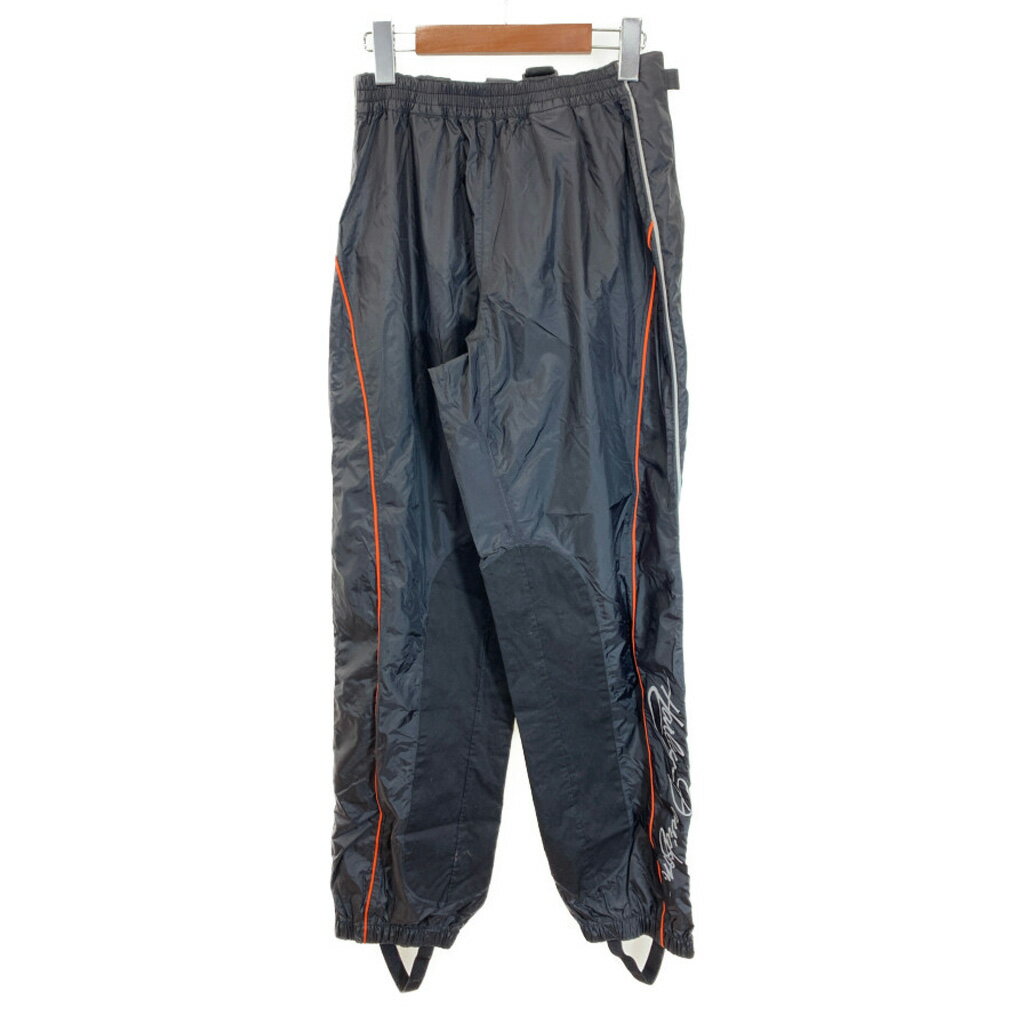 HARLEY DAVIDSON ハーレーダビッドソン ナイロン オーバーオール バイクウェア モーターサイクル ブラック (メンズ S) 中古 古着 R8040
