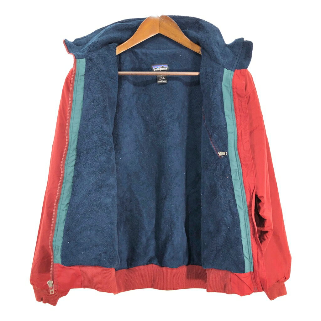00年代 USA製 patagonia パタゴニア シェルドシンチラジャケット アウトドア レッド (メンズ S) 中古 古着 R8363