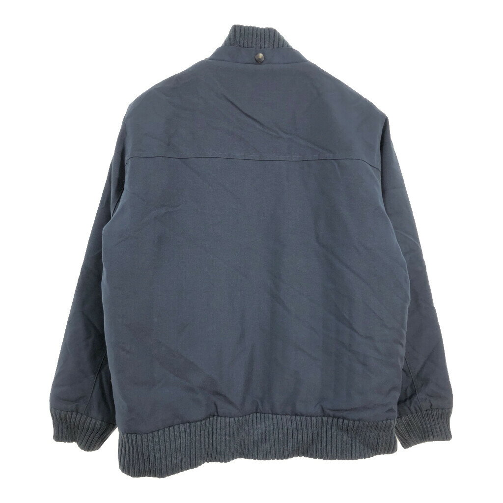 00年代 Carhartt カーハート 中綿 ナイロン ワークジャケット ネイビー (メンズ L) 中古 古着 R8380
