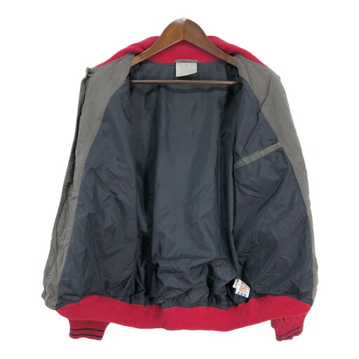 90年代 adidas アディダス スタジアムジャケット スポーツ ワンポイントロゴ グレー (メンズ F168) 中古 古着 R8405